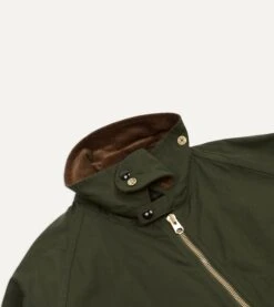 Green Waxed Lightweight Coverall Jacket 19 Green Waxed Lightweight Coverall Jacket -Drakes Shop DR2A1O23043 01400 5