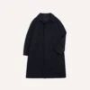 Navy Wool Raglan Coat -Drakes Shop DR2A1Q21891 02250 1