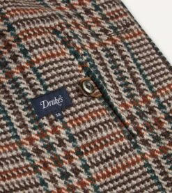 Prince Of Wales Check Wool Raglan Coat 11 Prince Of Wales Check Wool Raglan Coat -Drakes Shop DR2A1Q22511 01303 4