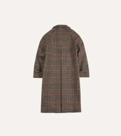 Prince Of Wales Check Wool Raglan Coat 13 Prince Of Wales Check Wool Raglan Coat -Drakes Shop DR2A1Q22511 01303 6