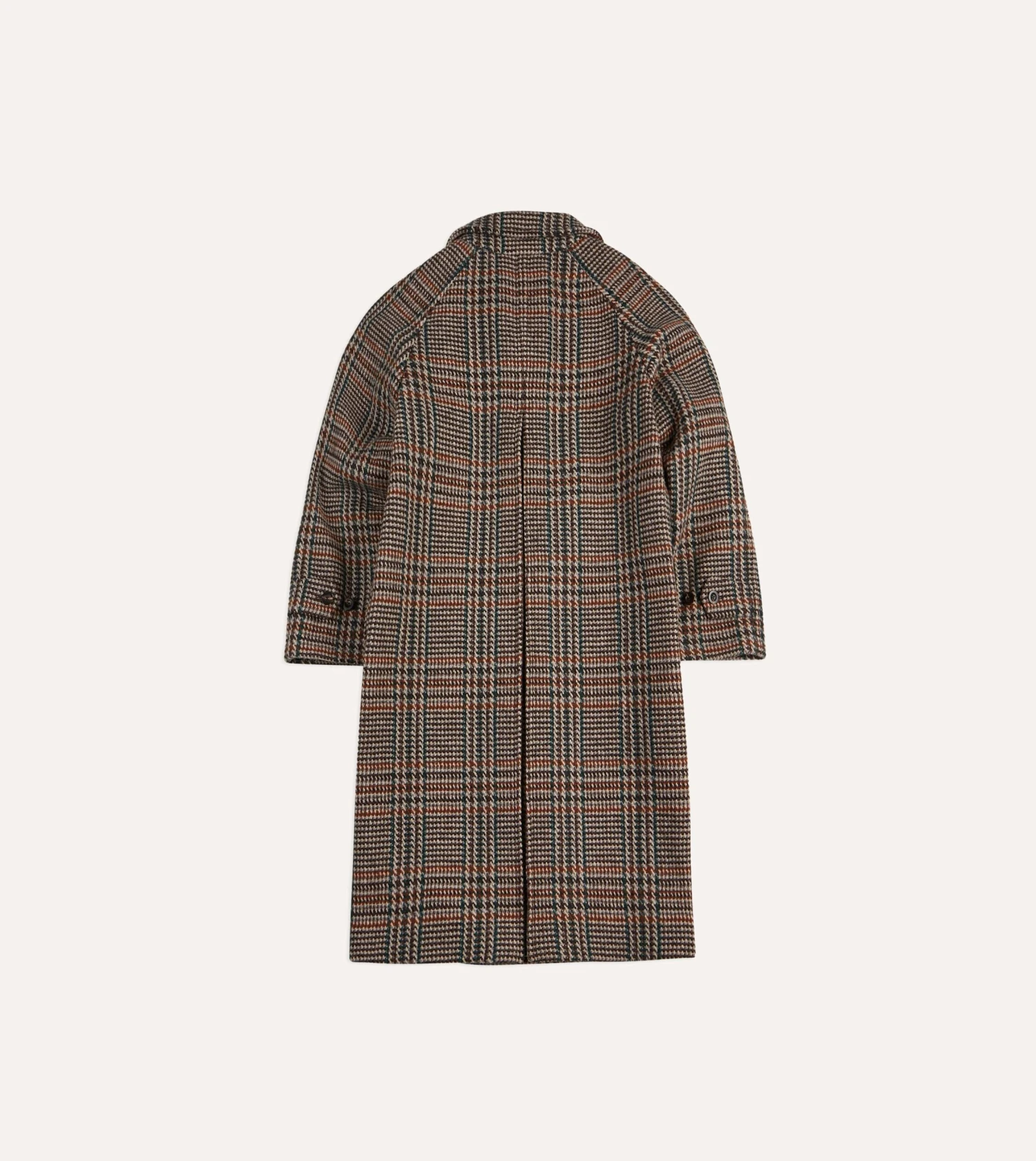 Prince Of Wales Check Wool Raglan Coat 8 Prince Of Wales Check Wool Raglan Coat - Image 6