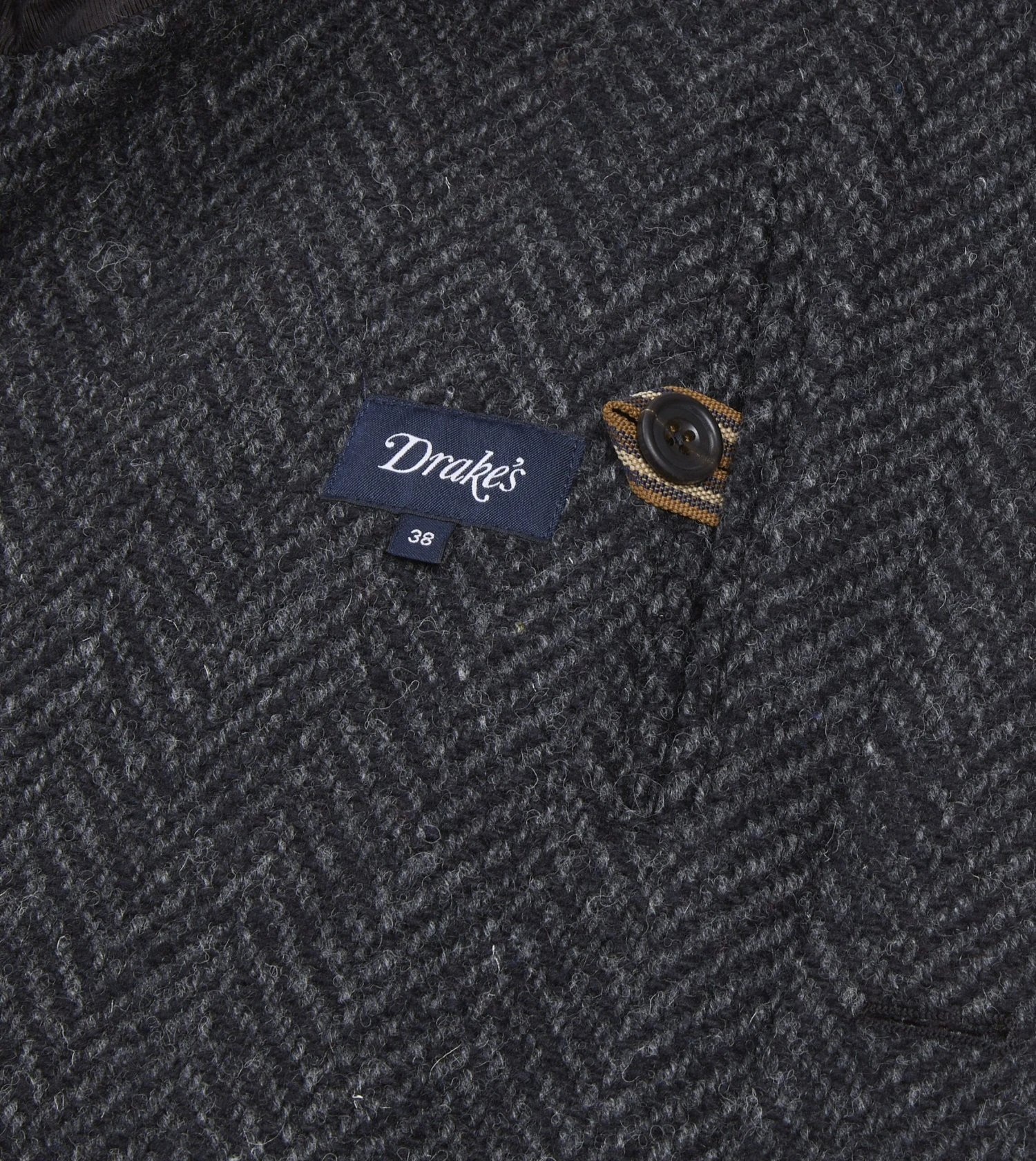 Dark Grey Herringbone Wool Raglan Coat 7 Dark Grey Herringbone Wool Raglan Coat - Image 5