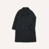 Grey Herringbone Wool Double-Breasted Raglan Coat -Drakes Shop DR2A1Q23501 01600 1