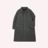 Grey Herringbone Wool Raglan Coat -Drakes Shop DR2A1Q23508 01600 1