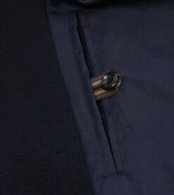 Navy Wool Double-Breasted Peacoat -Drakes Shop DR2A1S23502 01250 8