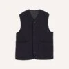 Navy Quilted Casentino Snap Vest 2 Navy Quilted Casentino Snap Vest -Drakes Shop DR2A1X23572 01250 1