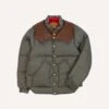 Rocky Mountain Featherbed For Drake's Olive Nylon Christy Down Jacket -Drakes Shop DR2A1Y23617 01400 1