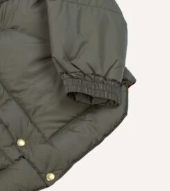Rocky Mountain Featherbed For Drake's Olive Nylon Christy Down Jacket -Drakes Shop DR2A1Y23617 01400 5