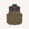 Rocky Mountain Featherbed For Drake's Houndstooth Check Harris Tweed Christy Down Vest
