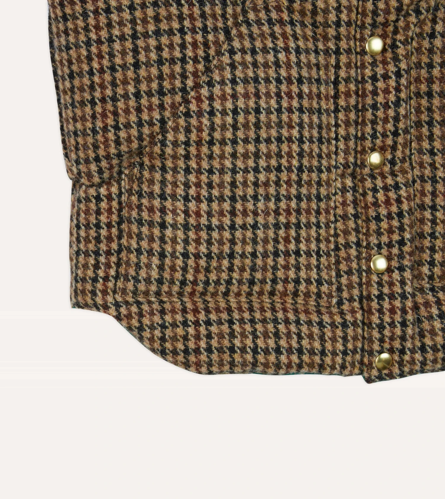 Rocky Mountain Featherbed For Drake's Houndstooth Check Harris Tweed Christy Down Vest 7 Rocky Mountain Featherbed For Drake's Houndstooth Check Harris Tweed Christy Down Vest - Image 5