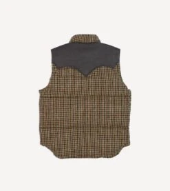 Rocky Mountain Featherbed For Drake's Houndstooth Check Harris Tweed Christy Down Vest 17 Rocky Mountain Featherbed For Drake's Houndstooth Check Harris Tweed Christy Down Vest -Drakes Shop DR2A1Y23618 01303 6