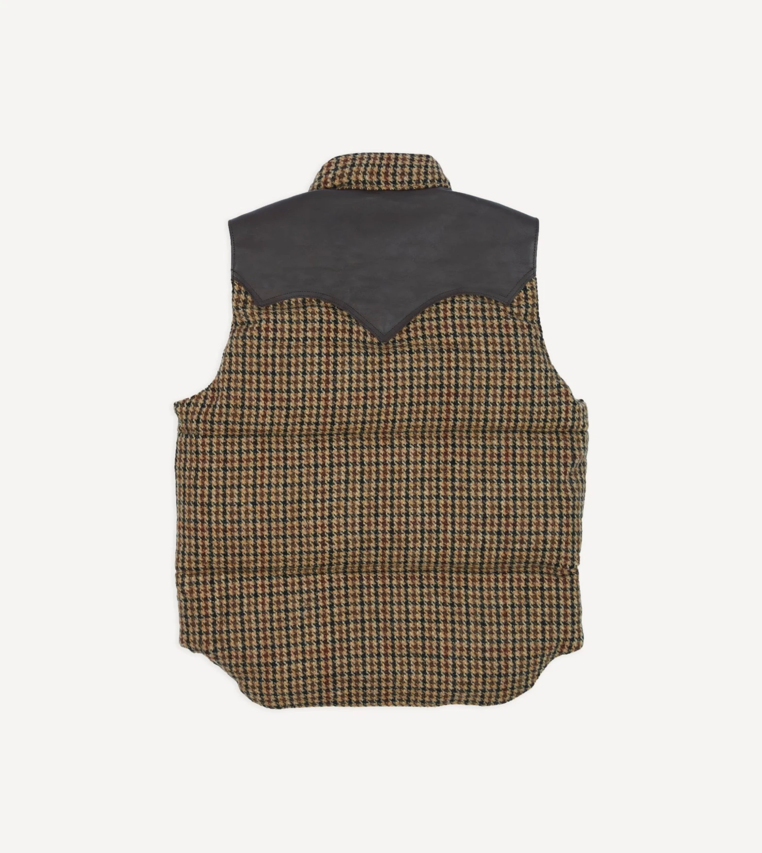 Rocky Mountain Featherbed For Drake's Houndstooth Check Harris Tweed Christy Down Vest 10 Rocky Mountain Featherbed For Drake's Houndstooth Check Harris Tweed Christy Down Vest - Image 8