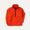 Orange Casentino Wool Half-Zip Pullover Fleece -Drakes Shop DR2A1Z 21002 01 800 1