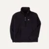 Navy Casentino Wool Half-Zip Pullover Fleece -Drakes Shop DR2A1Z 21002 02 250 1