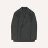 Grey Wool Flannel Double-Breasted Tailored Jacket -Drakes Shop DR2A2A22800 02600 1