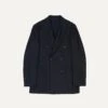 Navy Chalkstripe Wool Double-Breasted Tailored Jacket -Drakes Shop DR2A2A23629 01252 1