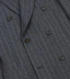 ALD / Drake's Double Breasted Chalkstripe Suit Jacket -Drakes Shop DR2A2A23662 01602 5