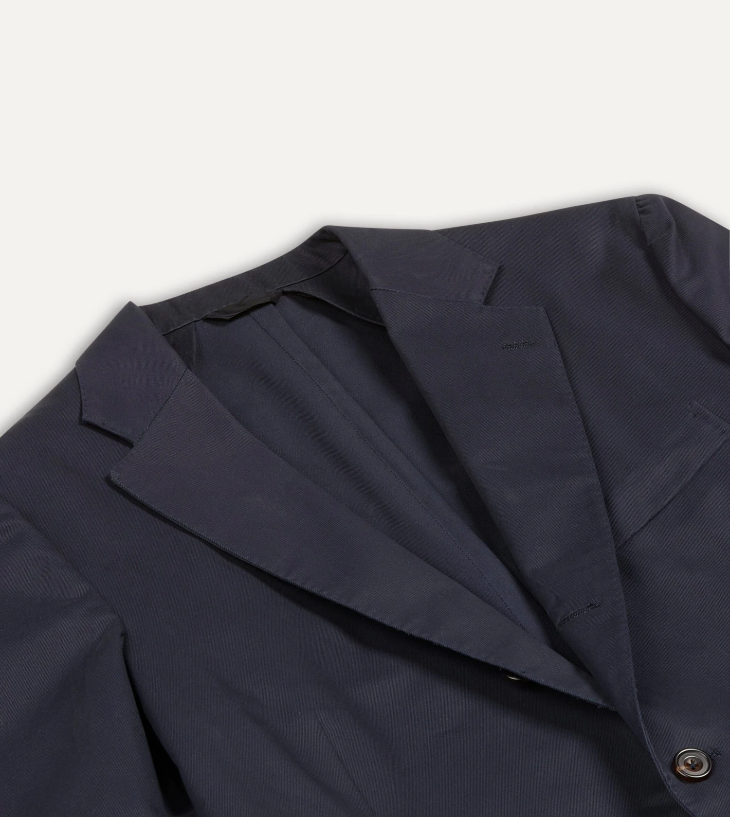 Navy Cotton Drill Tailored Jacket 5 Navy Cotton Drill Tailored Jacket - Image 3