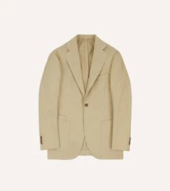 Sand Cotton Drill Tailored Jacket