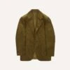 Olive Green Mid-Wale Cotton Corduroy Tailored Jacket -Drakes Shop DR2A2B21376 02400 1