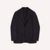 Navy Wool Flannel Tailored Jacket -Drakes Shop DR2A2B21379 01250 1