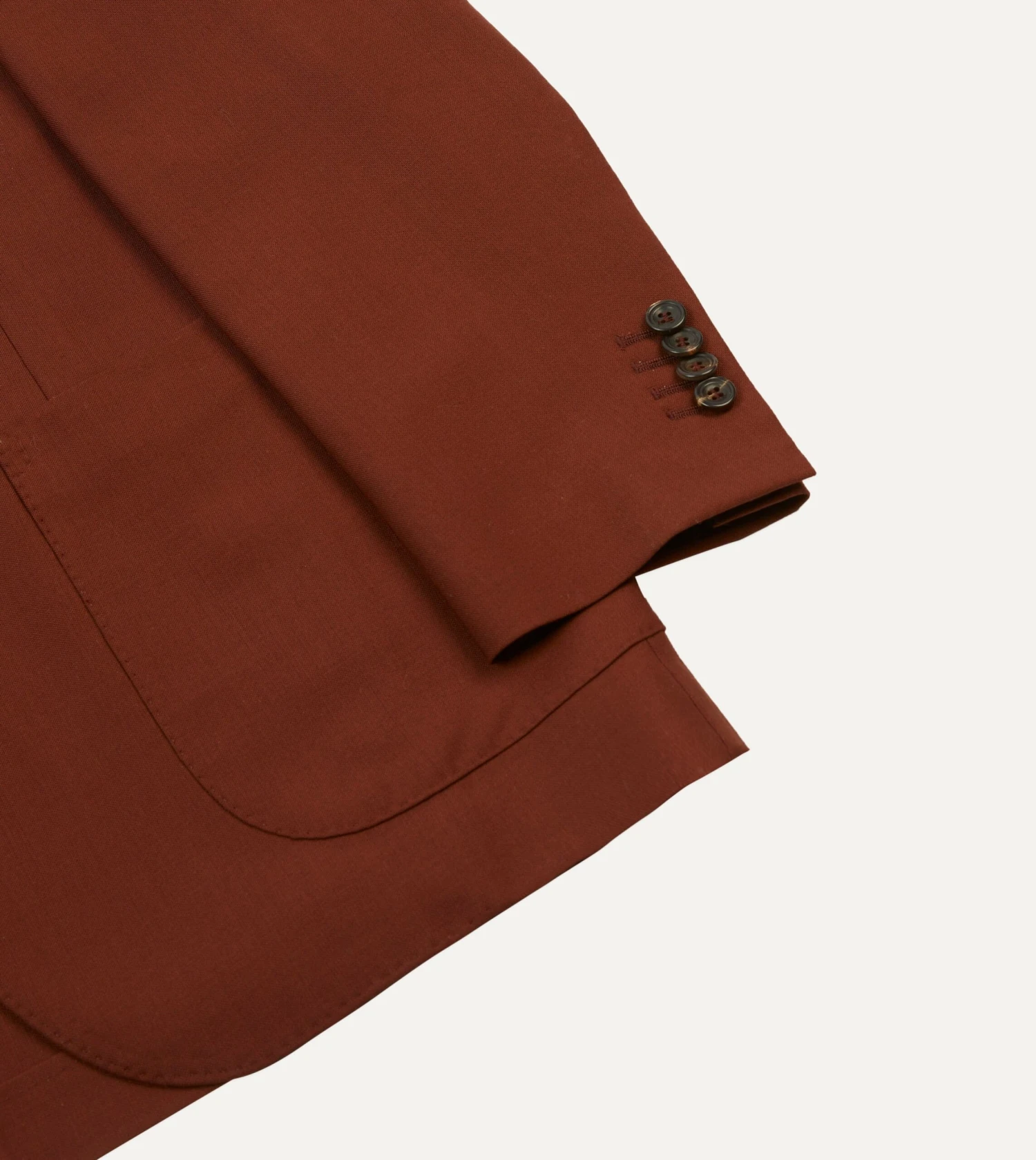 ALD / Drake's Single Breasted Wool Fresco Suit Jacket 8 ALD / Drake's Single Breasted Wool Fresco Suit Jacket - Image 6