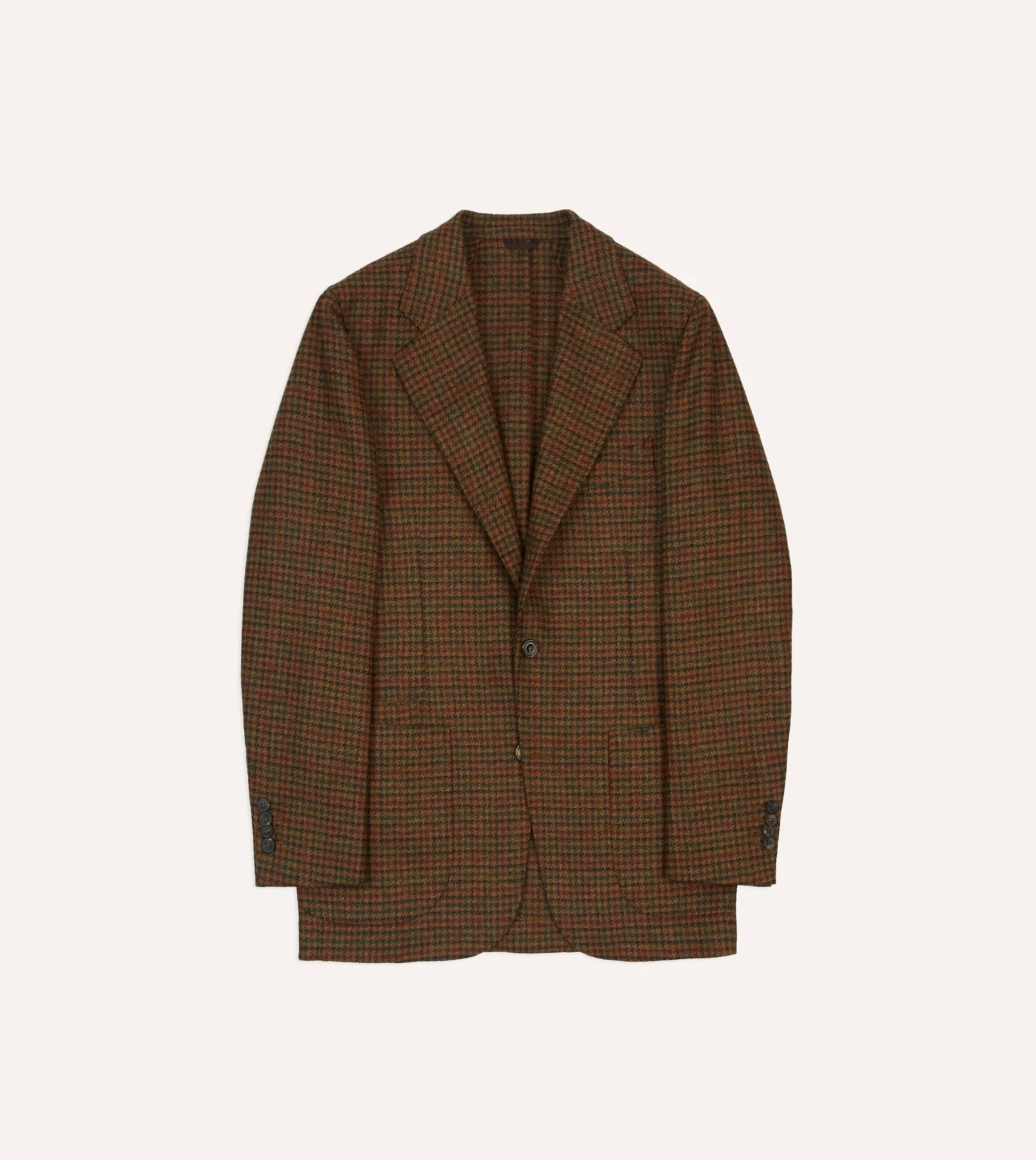 Brown Gun Club Check Tweed Blazer 3 Brown Gun Club Check Tweed Blazer
