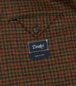 Brown Gun Club Check Tweed Blazer 16 Brown Gun Club Check Tweed Blazer -Drakes Shop DR2A2B23783 01303 7