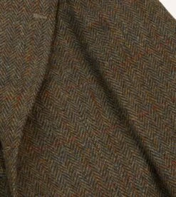 Brown Windowpane Check Tweed Blazer -Drakes Shop DR2A2B23786 01303 4