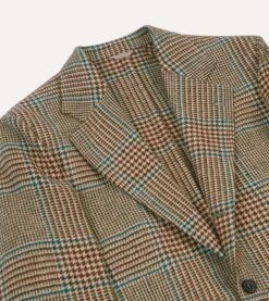 Prince Of Wales Check Tweed Blazer 12 Prince Of Wales Check Tweed Blazer -Drakes Shop DR2A2B23791 01663 3