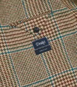 Prince Of Wales Check Tweed Blazer 16 Prince Of Wales Check Tweed Blazer -Drakes Shop DR2A2B23791 01663 7