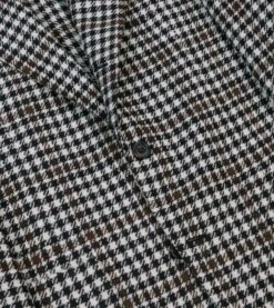 Black And White Houndstooth Check Shetland Tweed Blazer -Drakes Shop DR2A2B23795 01103 5