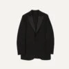 Black Tropical Wool Dinner Jacket -Drakes Shop DR2A2B23800 01100 1