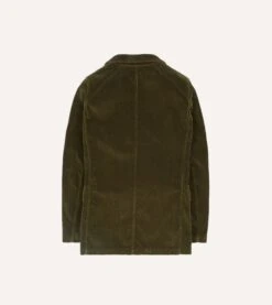Olive Cotton Corduroy Games Blazer Mk. I -Drakes Shop DR2A2C22619 02400 6