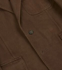 Brown Heavy Cotton Twill Games Blazer Mk. I -Drakes Shop DR2A2C23537 03300 5