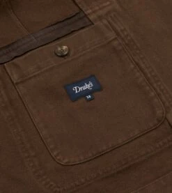 Brown Heavy Cotton Twill Games Blazer Mk. I -Drakes Shop DR2A2C23537 03300 7