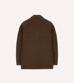 Brown Heavy Cotton Twill Games Blazer Mk. I -Drakes Shop DR2A2C23537 03300 8