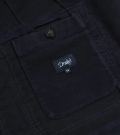 Navy Moleskin Games Blazer Mk. I -Drakes Shop DR2A2C23631 01250 7
