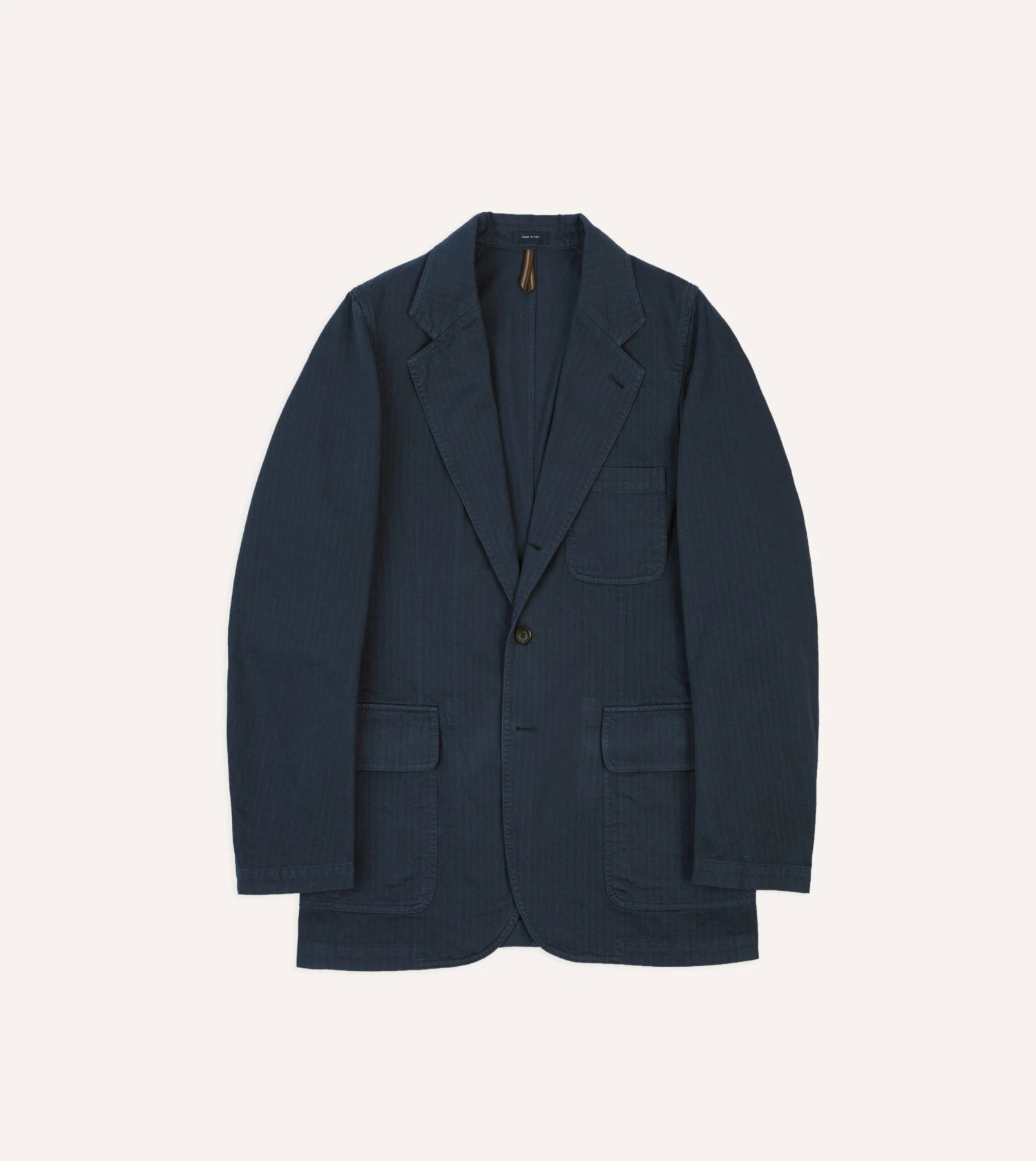 Navy Herringbone Cotton Games Blazer Mk. I 3 Navy Herringbone Cotton Games Blazer Mk. I