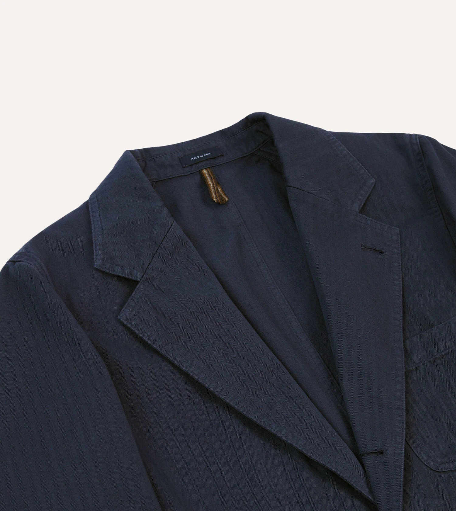 Navy Herringbone Cotton Games Blazer Mk. I 5 Navy Herringbone Cotton Games Blazer Mk. I - Image 3
