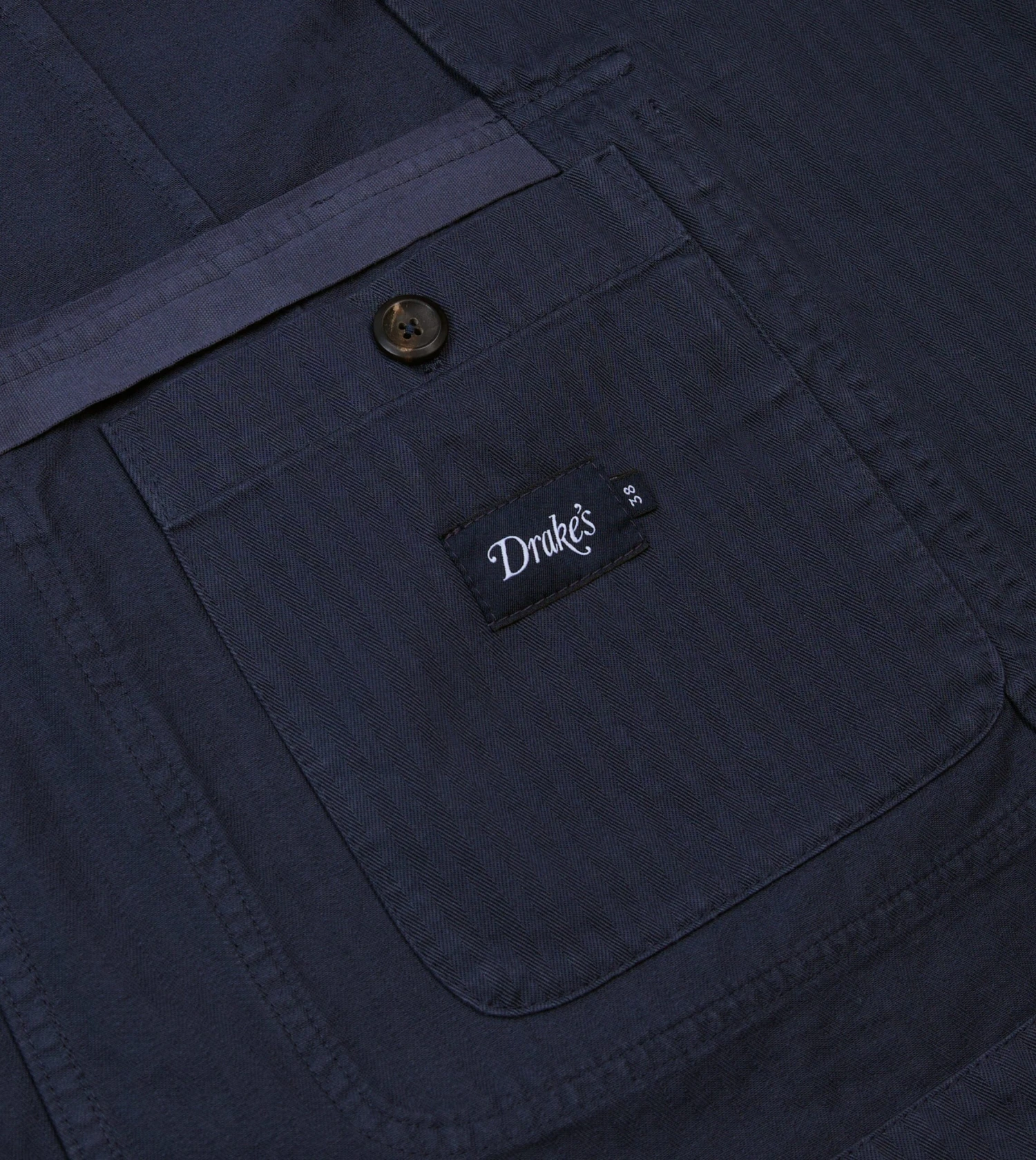 Navy Herringbone Cotton Games Blazer Mk. I 8 Navy Herringbone Cotton Games Blazer Mk. I - Image 6