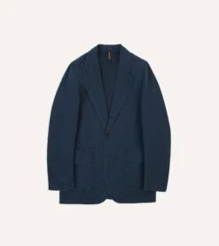 Drakes Shop 27 Navy Cotton Linen Games Blazer Mk. I