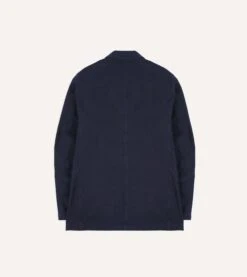 Navy Cotton Canvas Games Blazer Mk. II -Drakes Shop DR2A2D24116 01250 7