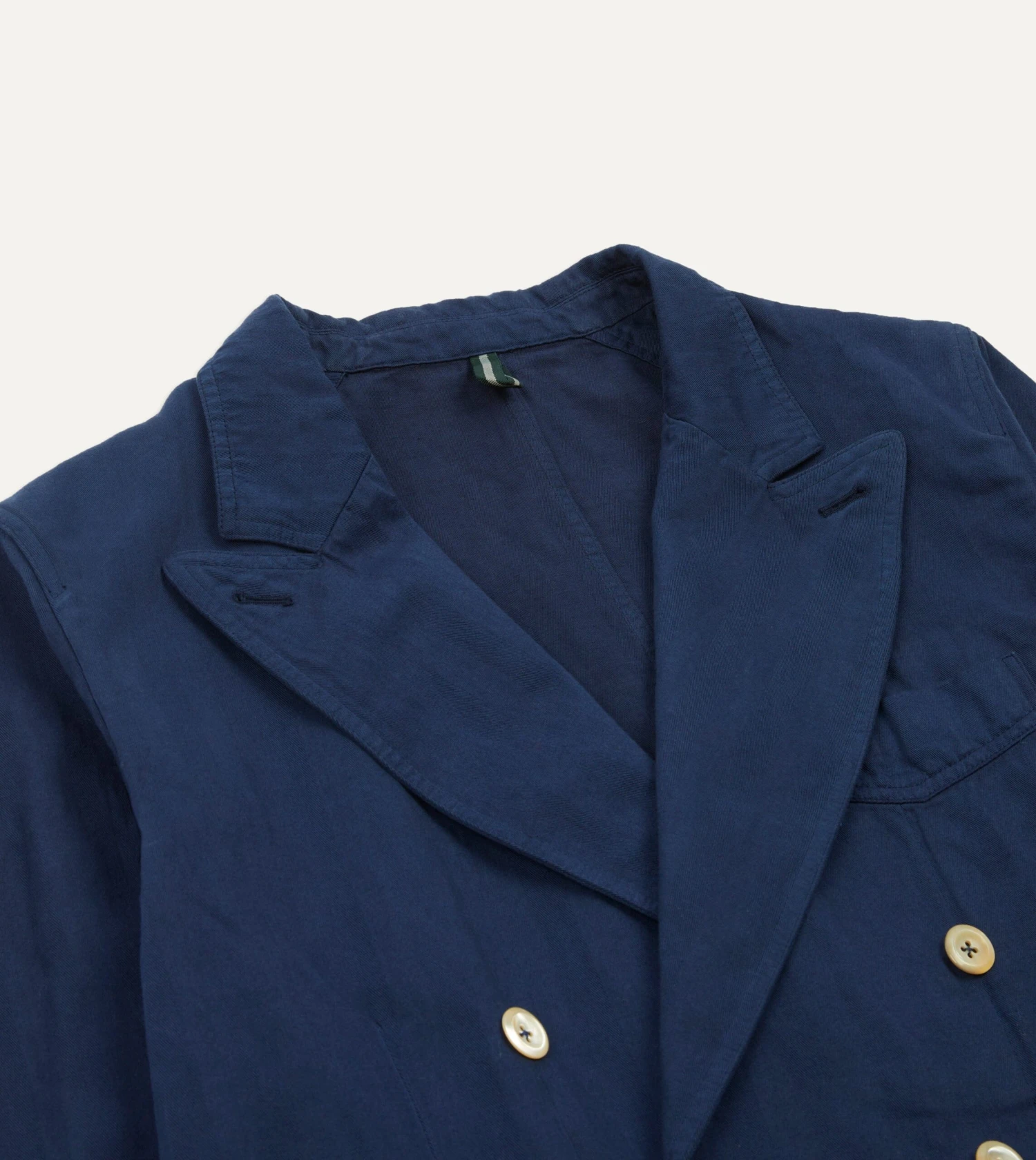 Navy Cotton Linen Herringbone Games Blazer Mk. III 5 Navy Cotton Linen Herringbone Games Blazer Mk. III - Image 3