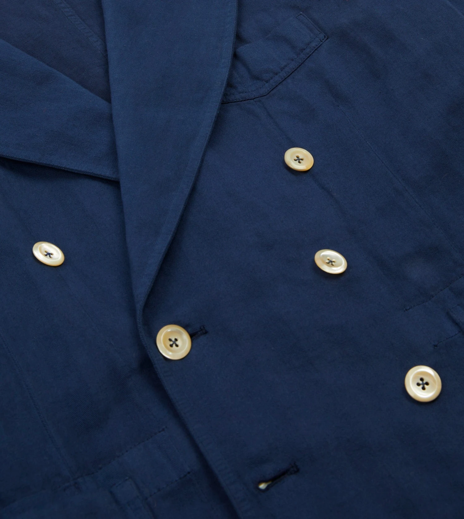 Navy Cotton Linen Herringbone Games Blazer Mk. III 6 Navy Cotton Linen Herringbone Games Blazer Mk. III - Image 4