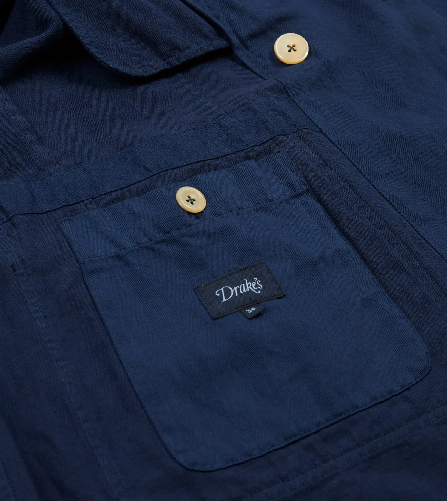 Navy Cotton Linen Herringbone Games Blazer Mk. III 8 Navy Cotton Linen Herringbone Games Blazer Mk. III - Image 6