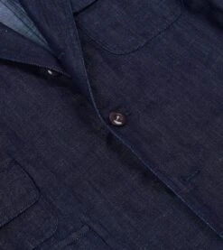 Stone Wash Denim Games Blazer Mk. IV -Drakes Shop DR2A2F24002 01250 4