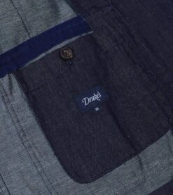 Stone Wash Denim Games Blazer Mk. IV -Drakes Shop DR2A2F24002 01250 6