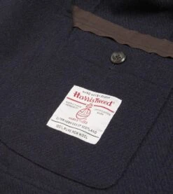 Navy Harris Tweed Games Blazer Mk. VII -Drakes Shop DR2A2H 22689 01 253 6