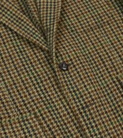 Brown And Green Check Tweed Games Blazer Mk. VII -Drakes Shop DR2A2H22990 01303 4